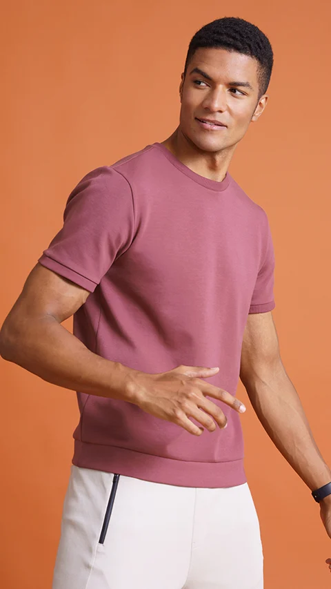 Constant Half Sleeve Sweatshirt Da Shadow Maroon