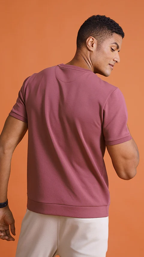 Constant Half Sleeve Sweatshirt Da Shadow Maroon