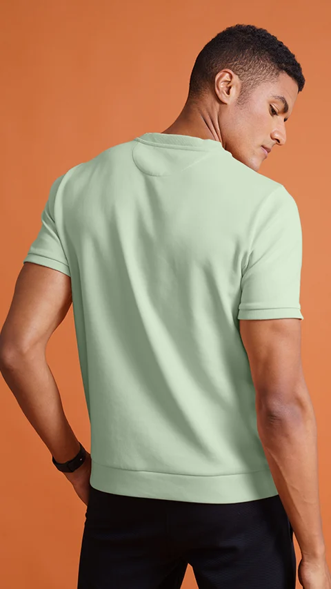 Constant Half Sleeve Sweatshirt Da Shadow Mint