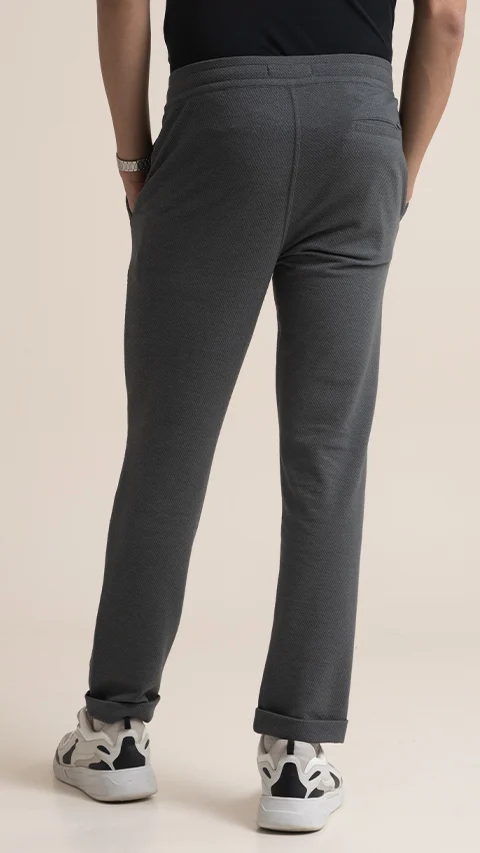 Statement Popcorn Casual Trousers  Popcorn Shadow Grey