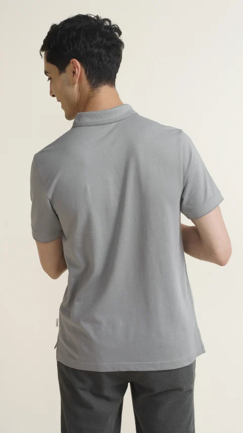 Constant All-Degree Pique Polo Cloud Grey