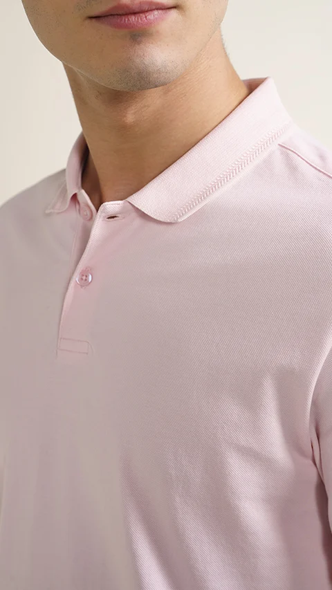 Constant All-Degree Pique Polo Powder Pink