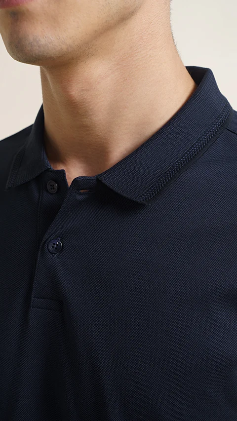 Constant All-Degree Pique Polo True Navy