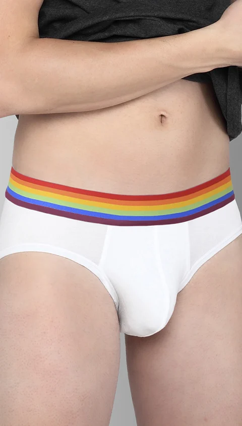 Deo-Soft Briefs Pride White