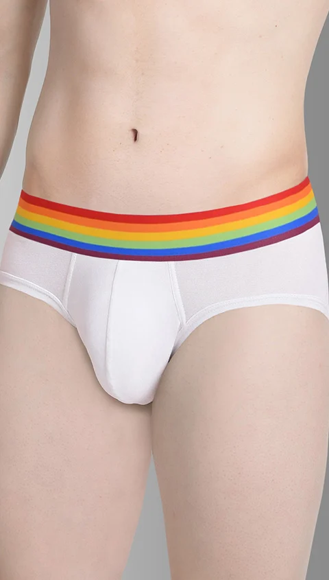 Deo-Soft Briefs Pride White