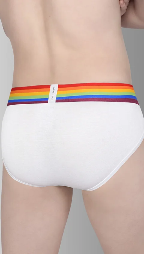 Deo-Soft Briefs Pride White