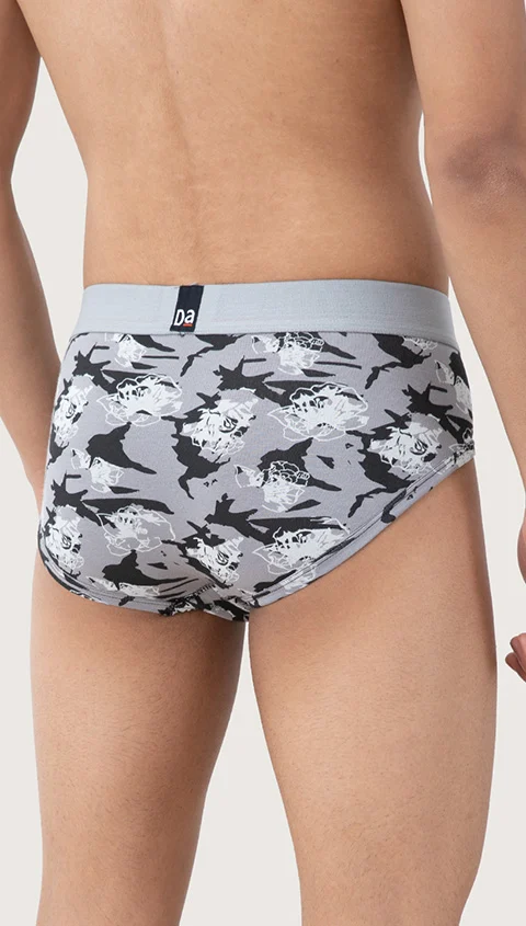 Deo-Soft Briefs Grey Space Flora