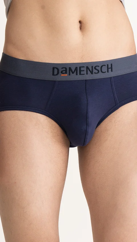 Value-Deal Deo-Soft Briefs Blayze Grey, Denim Blue