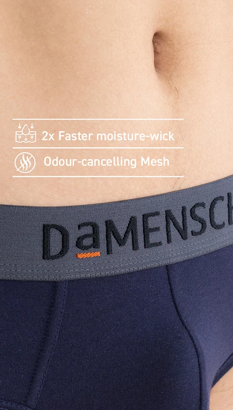 Deo-Soft Briefs Denim Blue- Old