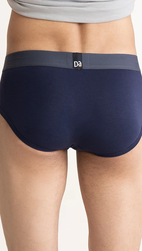 Value-Deal Deo-Soft Briefs Blayze Grey, Denim Blue