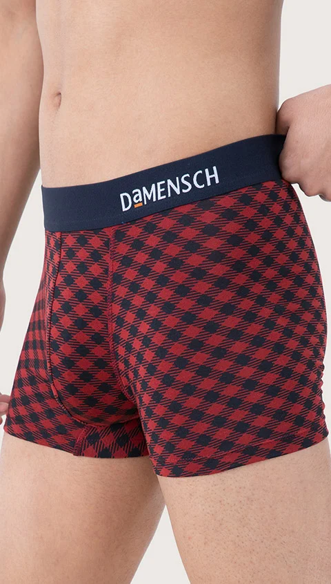 Deo-Soft Trunks Retro Red Checks