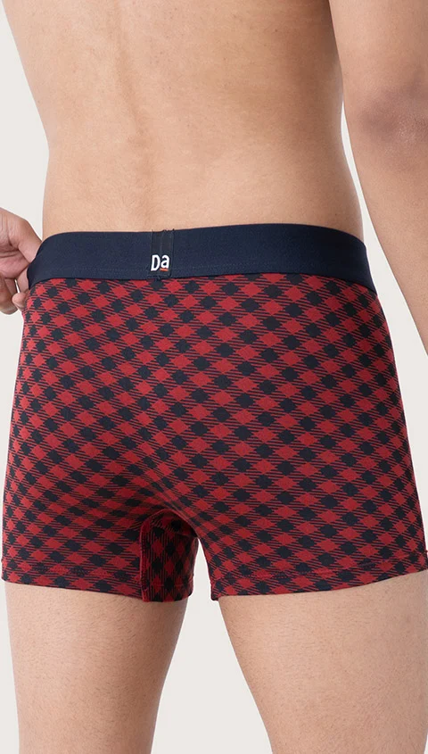 Deo-Soft Trunks Retro Red Checks