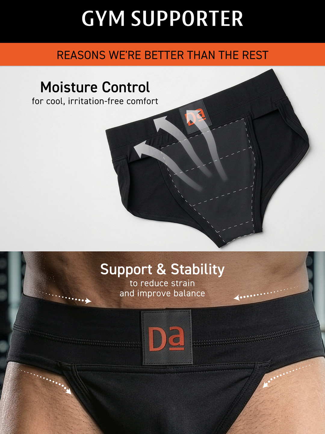 Gym Supporter Virtual Pack of 3 Turbo Black S