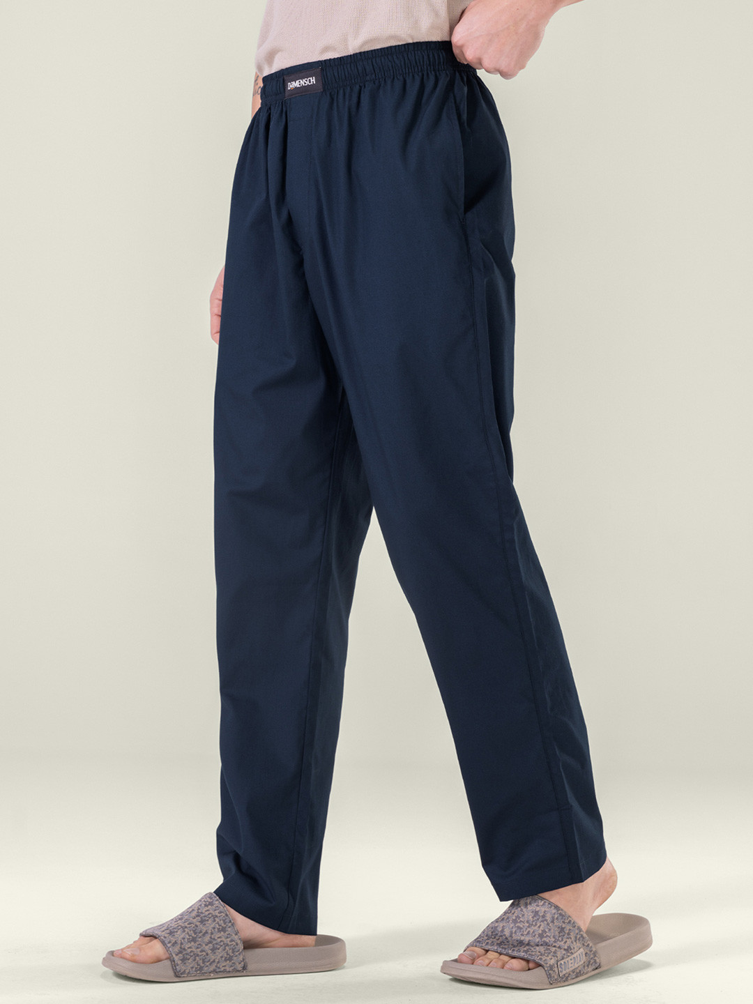 Relaxed Fit Pyjama Solid Colombo Blue S