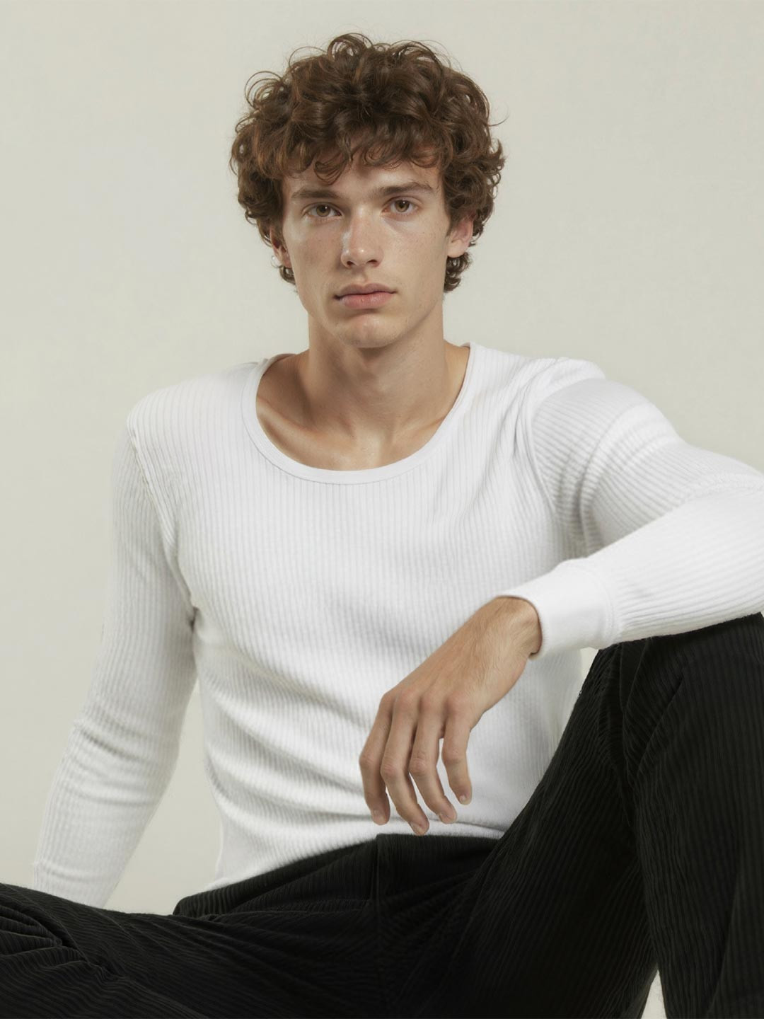 Warm & Comfortable Thermal Top Classic White | DaMENSCH