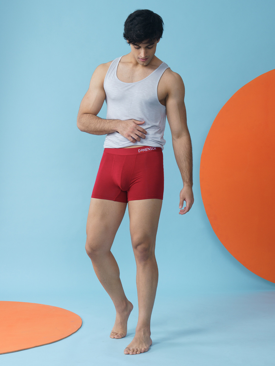 Deo-Soft Trunks Bold-Tango Red