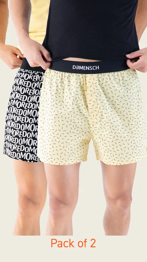 Value-Deal Inner boxers Abstract Yellow, Do More Black