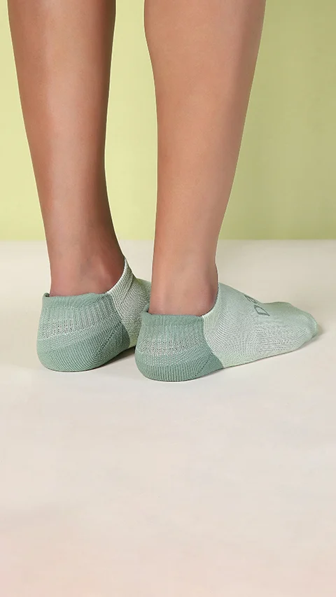Aloe-Soft Below Ankle Terry Socks- Cool Mint, Icy Grey, Titan Teal