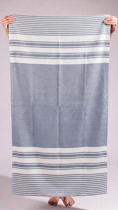 Bamboo Turkish Towel Horizon Blue