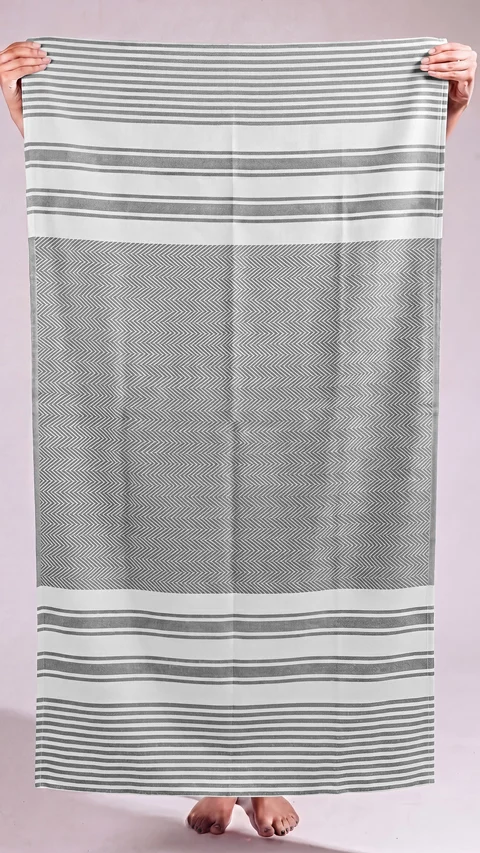 Bamboo Turkish Towel Slate Grey