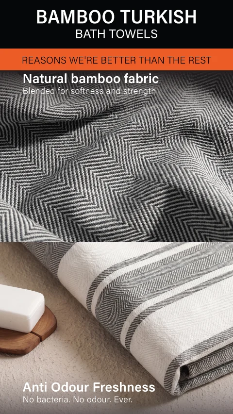 Bamboo Turkish Towel Slate Grey