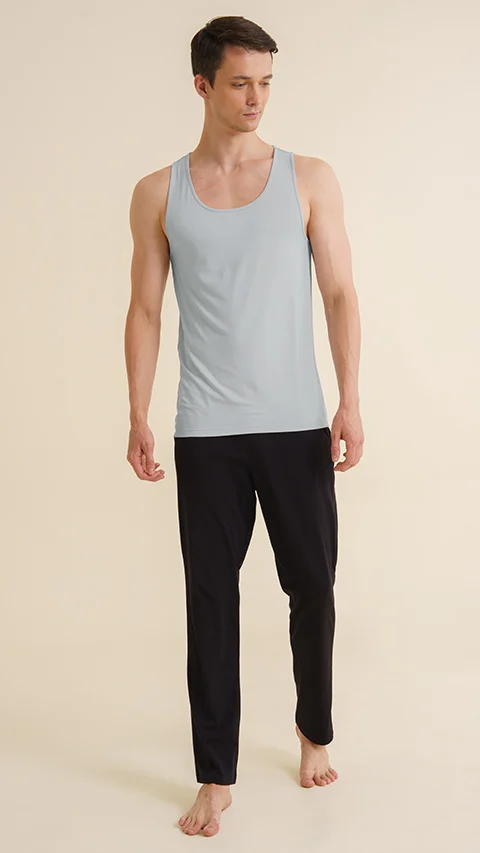Neo-Skin Bamboo Vest Round Neck Micro Chip