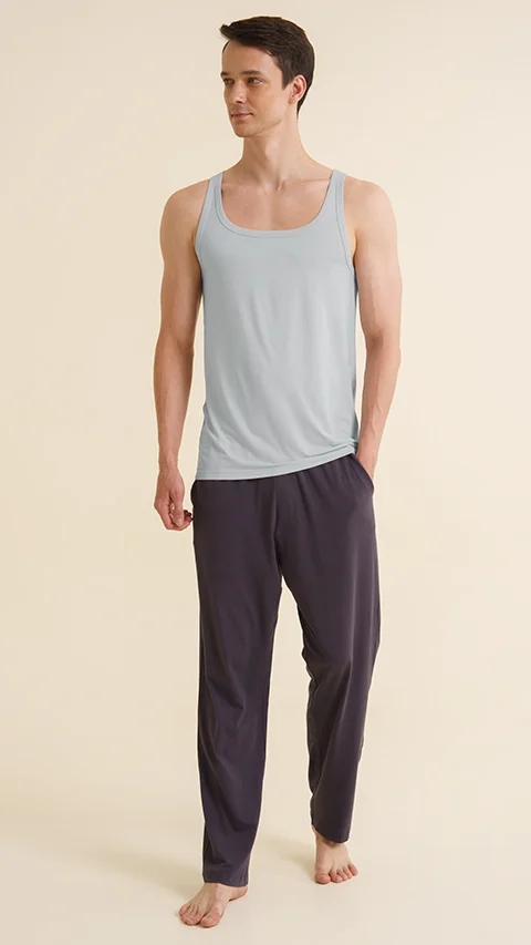 Neo-Skin Bamboo Vest Square Neck Grey Goose