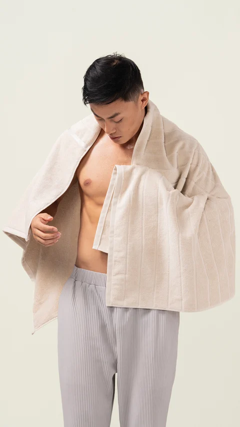 Better-Basic Bath Towels- Pack Of 2 (Serene Beige, Midday Maroon)