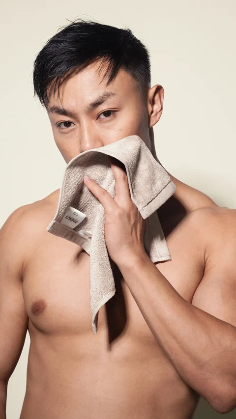 Better-Basic Face Towels- Pack Of 2 (Serene Beige, Twilight Grey)