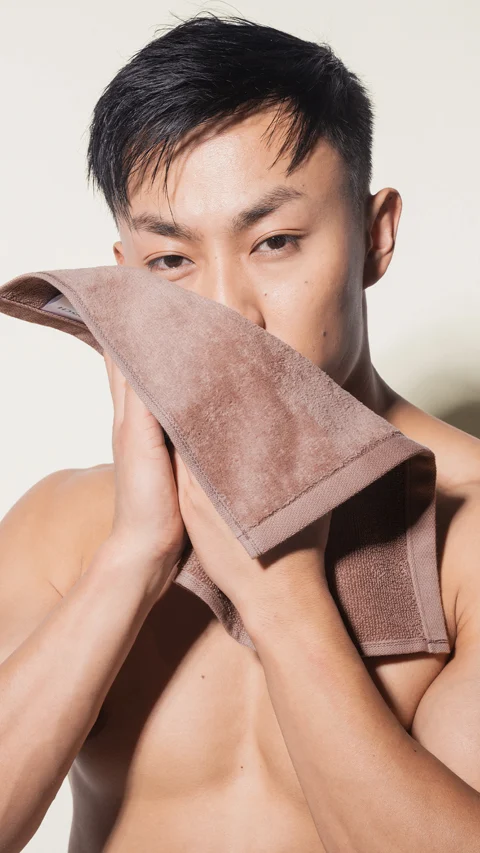 Better-Basic Face Towels- Pack Of 4 (Twilight Grey, Dusty Pink)