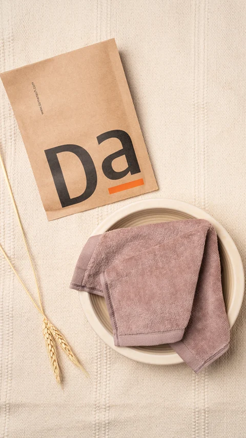 Better-Basic Face Towels- Pack Of 4 (Twilight Grey, Dusty Pink)