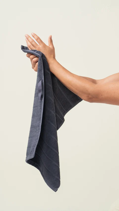 Better-Basic Hand Towels- Pack Of 2 (Midday Maroon, Twilight Grey)