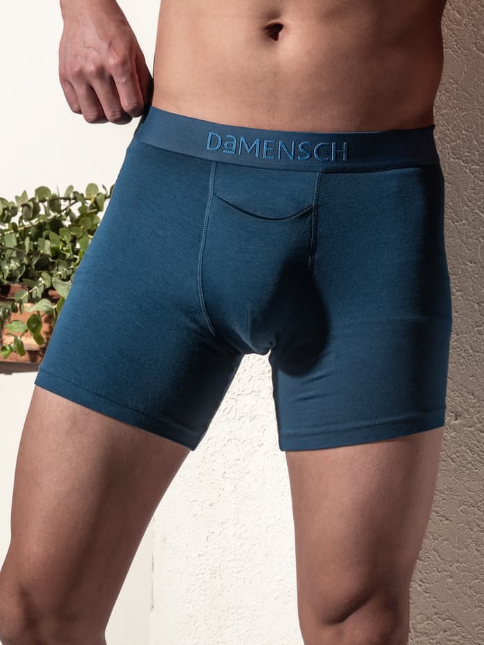Deo-Soft Boxer Briefs Blue Opal