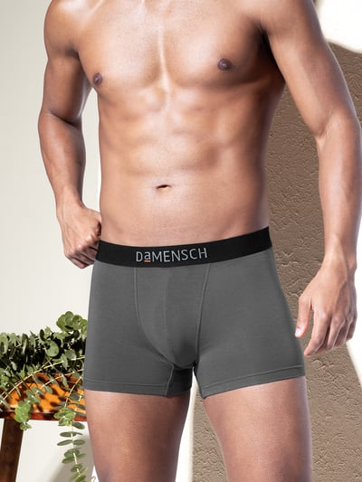 Deo-Soft Supima Boxer Briefs Core Solid Ascent Wilsen Grey