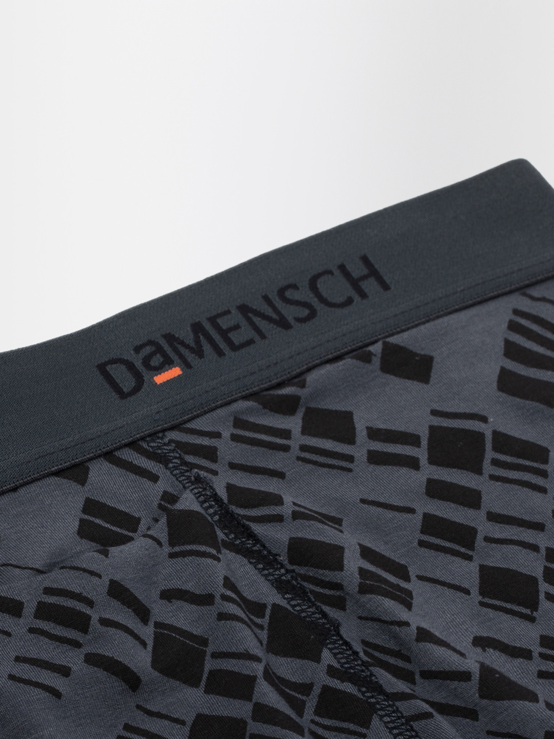 Deo-Soft Supima Boxer Briefs Core Print Basic Hybrid Grey