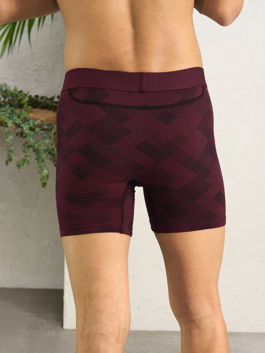 Deo-Soft Boxer Briefs Qube Maroon
