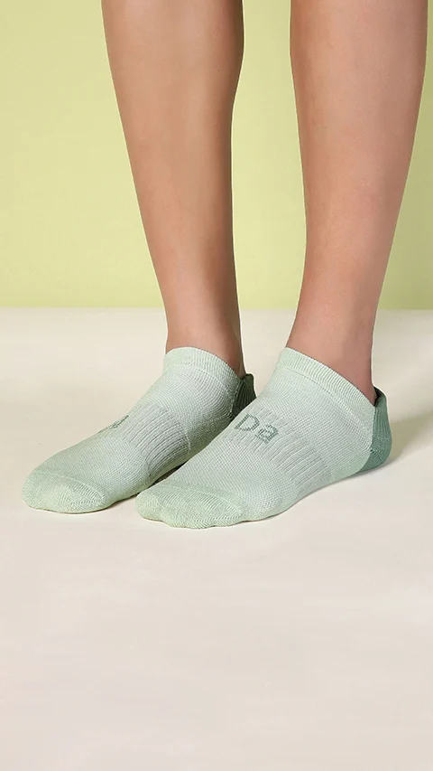 Aloe-Soft Below Ankle Socks (Terry)- Cool Mint