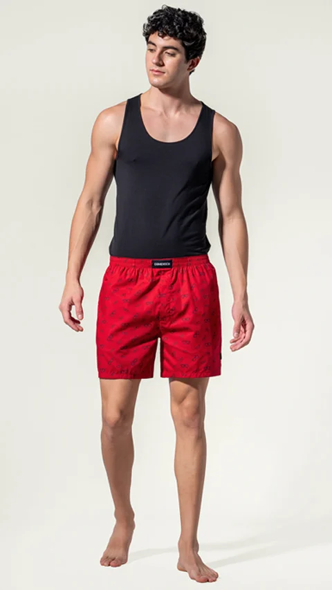 BREEEZE Ultra-light Boxer Shorts Tahiti Red