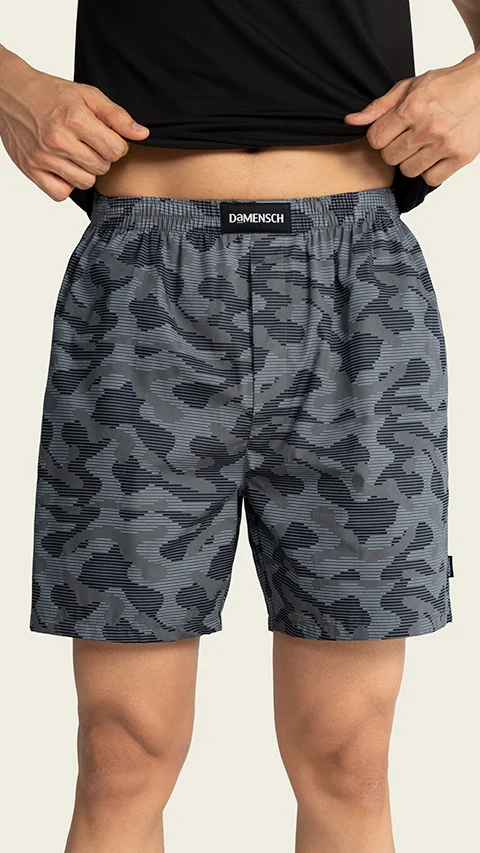 BREEEZE Ultra-light Boxer Shorts Digital Camo Grey