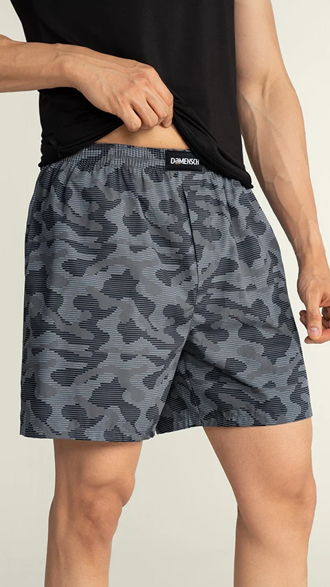 BREEEZE Ultra-light Boxer Shorts Digital Camo Grey