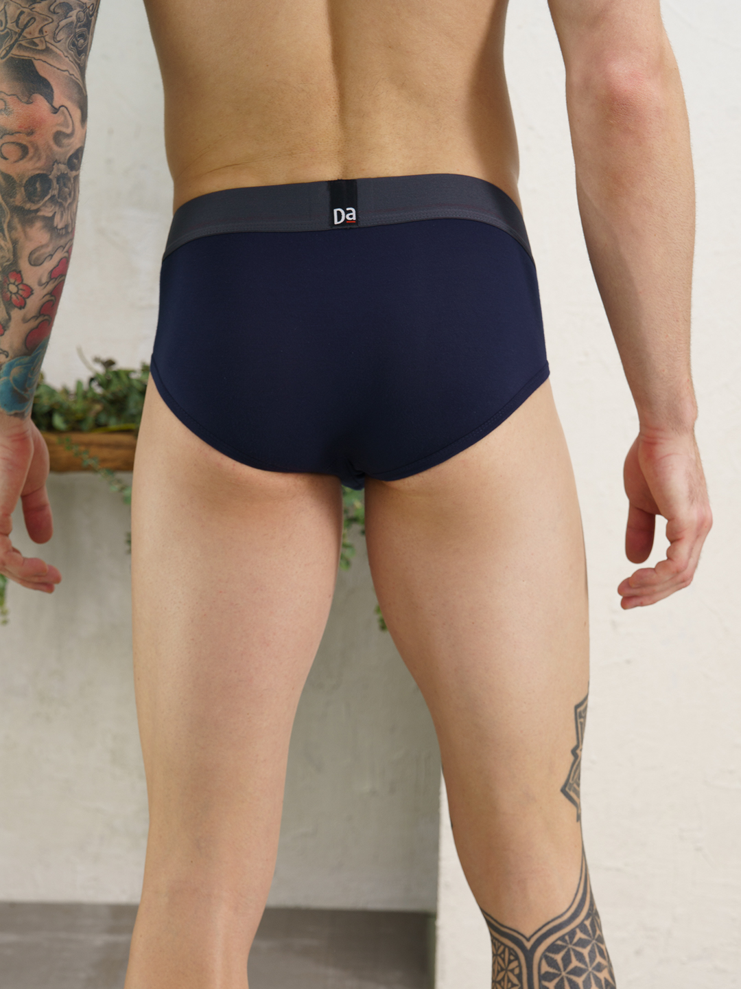 Value-Deal Deo-Soft Briefs Blayze Grey, Denim Blue