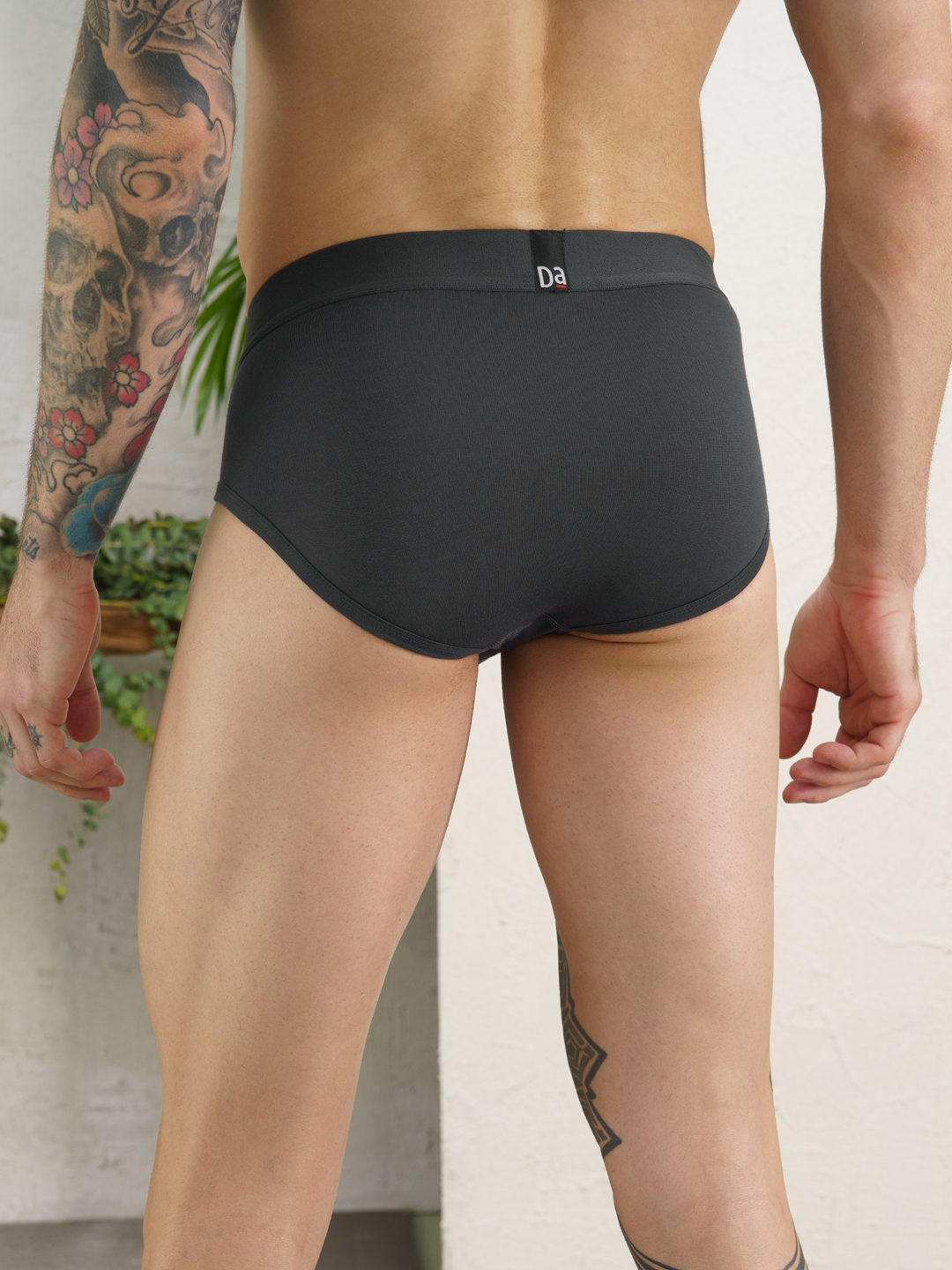 Value-Deal Deo-Soft Briefs Blayze Grey, Denim Blue
