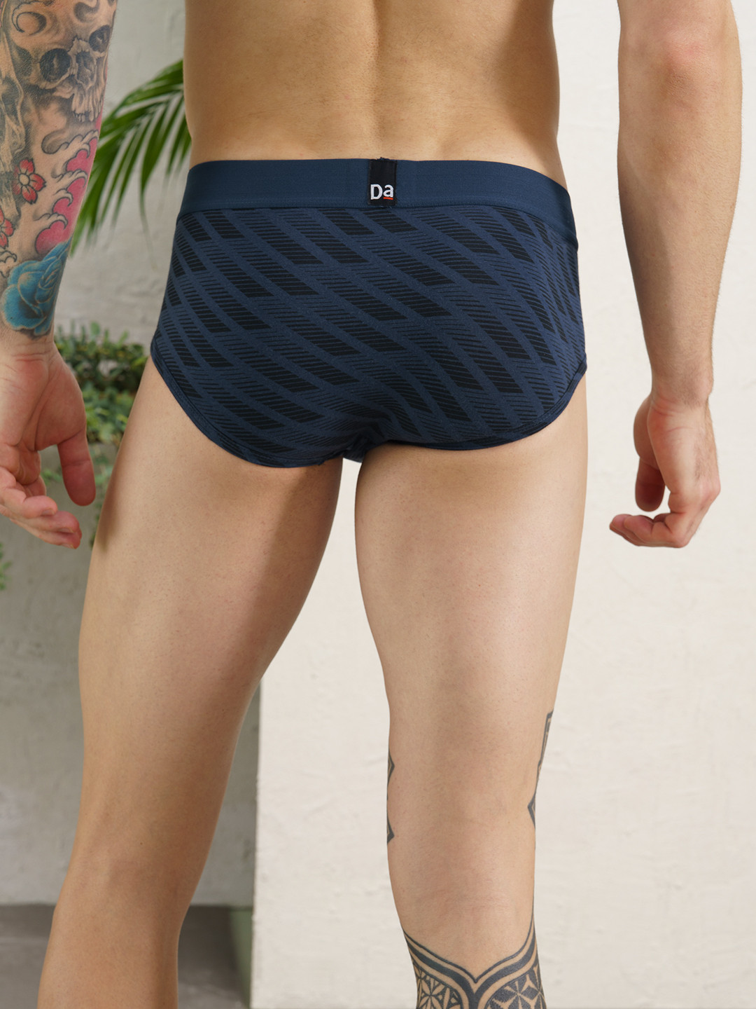 Deo-Soft Briefs Printed - Comet Blue