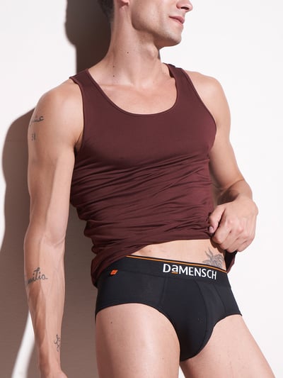 Deo-Cotton Brief- Black Knight