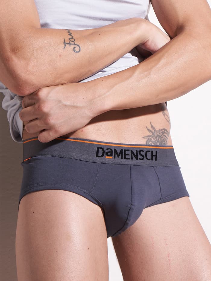 Deo-Cotton Brief- Charcoal Dust