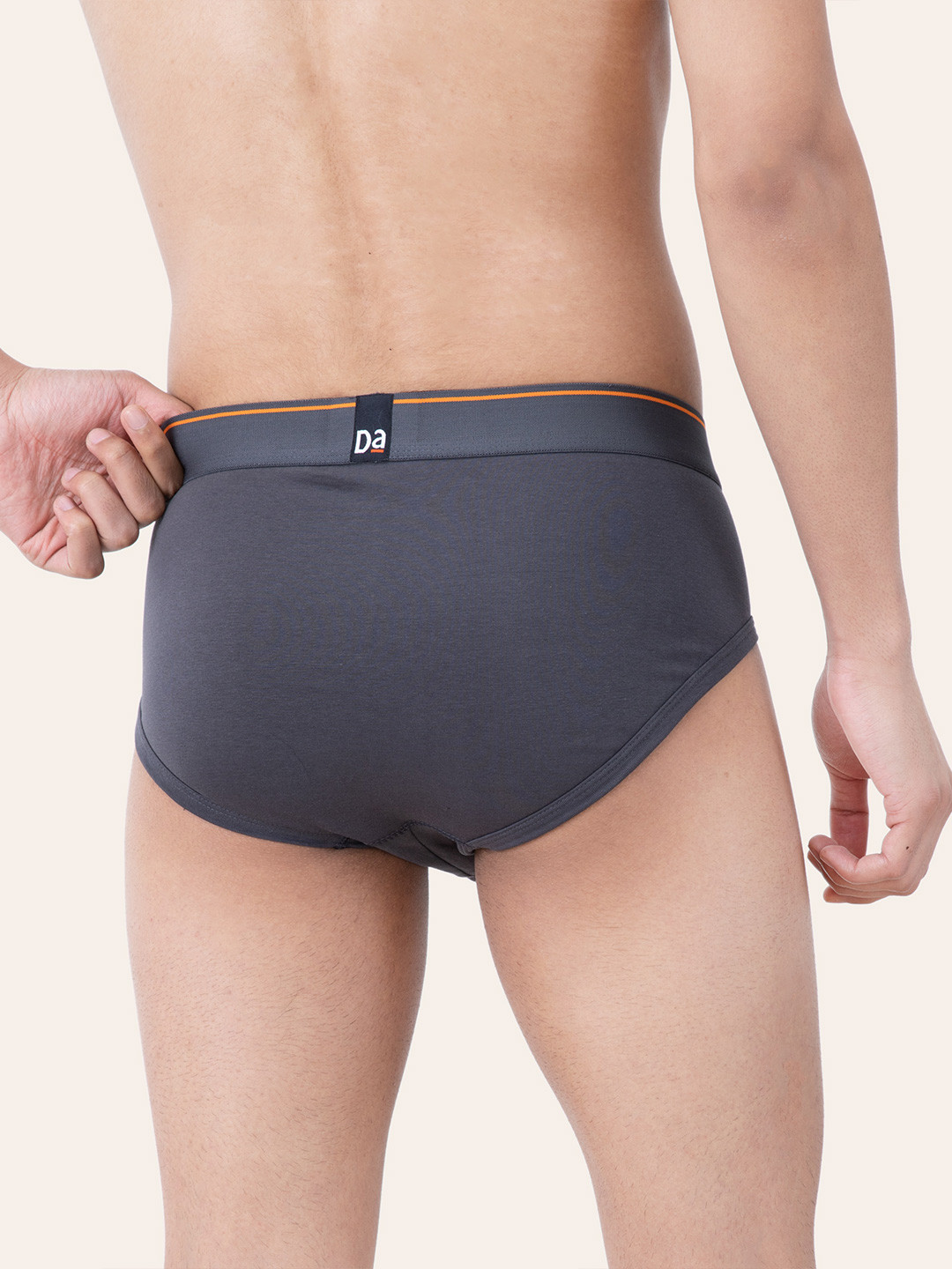 Deo-Cotton Brief- Charcoal Dust