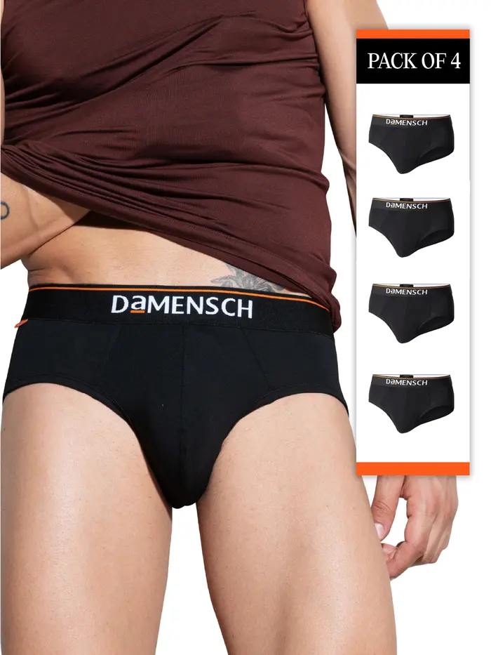 Deo-Cotton Brief Black Knight