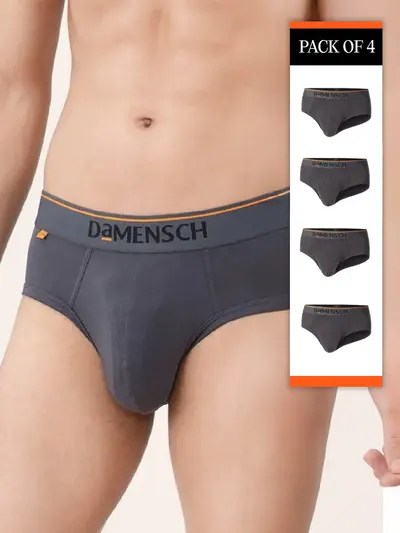 Deo-Cotton Brief Charcoal Dust