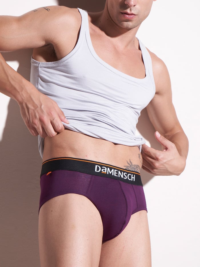Deo-Cotton Brief- Violet View