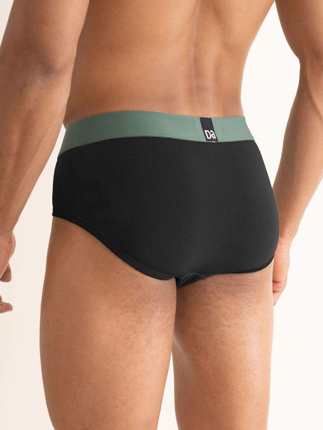 Value Deal Deo-Cotton Briefs- Ivy Black, Brick Black